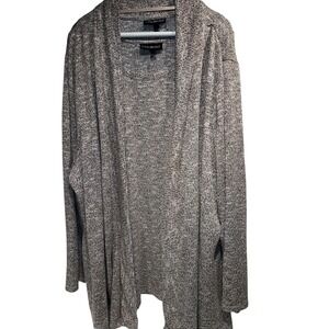 lane bryant cardigan Set 26/28 Pink With Silver Glittery Long Sleeve